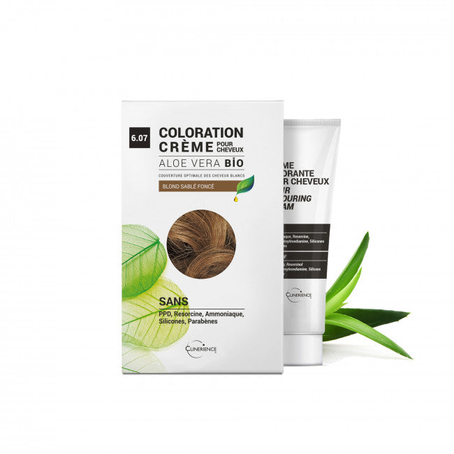 CLINERIENCE - DARK SANDY BLONDE N°6.07 ORGANIC ALOE VERA COLOR