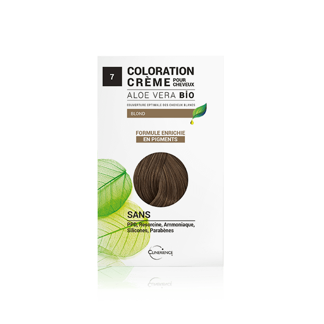 CLINERIENCE - BLOND N°7 COLORATION ALOE VERA BIO